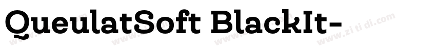 QueulatSoft BlackIt字体转换